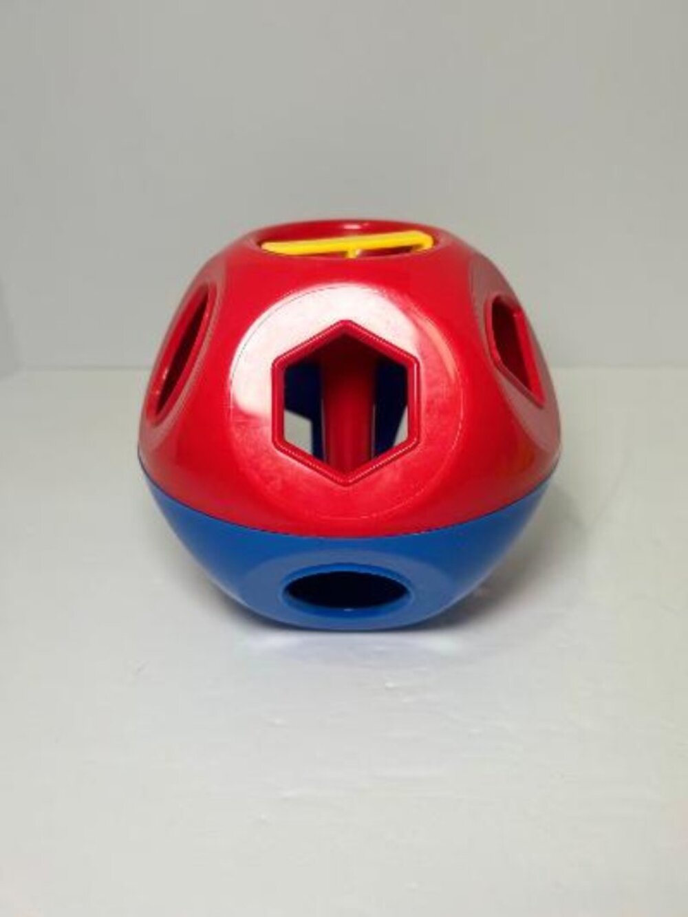Tupperware Shape O Toy Sorter Ball Red Blue Yellow Replacement No Shapes Vintage